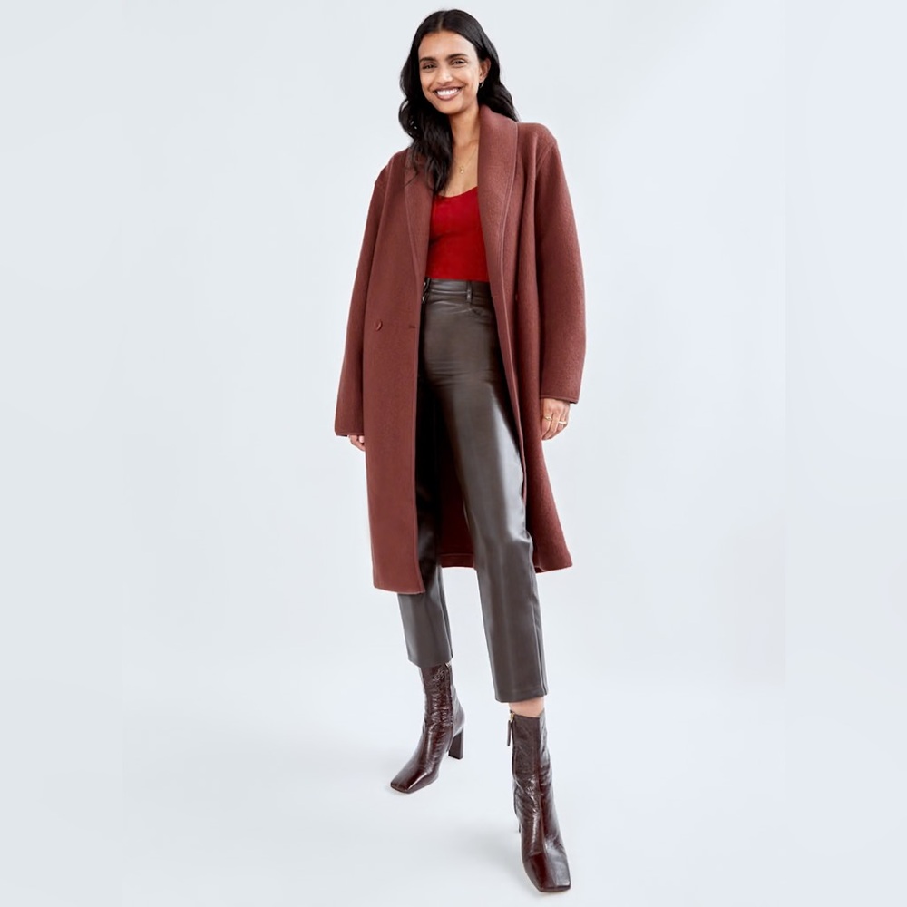 Aritzia Wilfred Charlize Jacket - Rich Burgundy/Red Brown